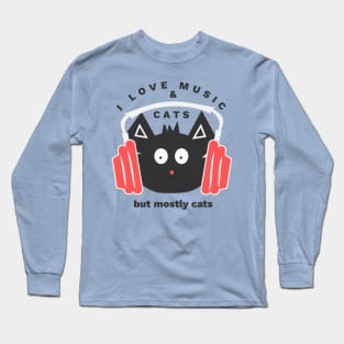 Music & cats Long Sleeve T-Shirt